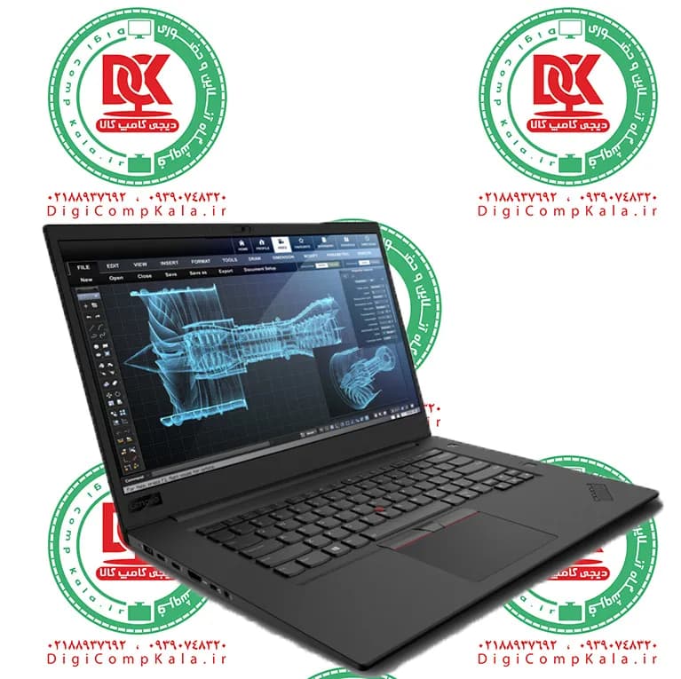 لپ تاپ 15.6 اینچ لمسی لنوو Lenovo ThinkPad P1 Intel Core i7 8850H NVIDIA Quadro P2000 Max-Q 4GB 4K IPS نسل 8 اینتل سری ق? — تصویر ۴