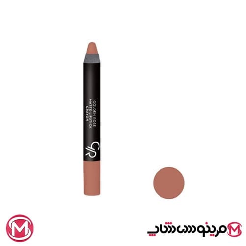 رژ لب مدادی مات گلدن رز Golden rose مدل Crayon شماره 14 — تصویر ۴