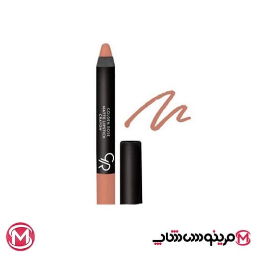 رژ لب مدادی مات گلدن رز Golden rose مدل Crayon شماره 14 — تصویر ۵