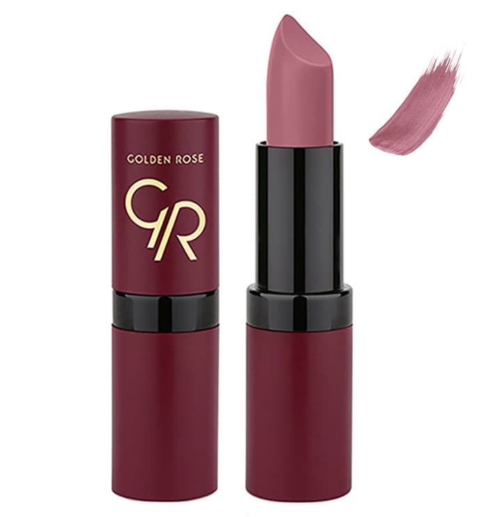 رژ لب جامد مات و مخملی گلدن رز Golden Rose مدل GR Velvet Matte Lipstick شماره 20 — تصویر ۱۲