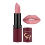 رژ لب جامد مات و مخملی گلدن رز Golden Rose مدل GR Velvet Matte Lipstick شماره 10 — تصویر ۳