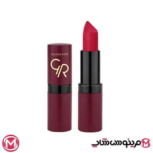 رژ لب جامد مات و مخملی گلدن رز Golden Rose مدل GR Velvet Matte Lipstick شماره 18 — تصویر ۸