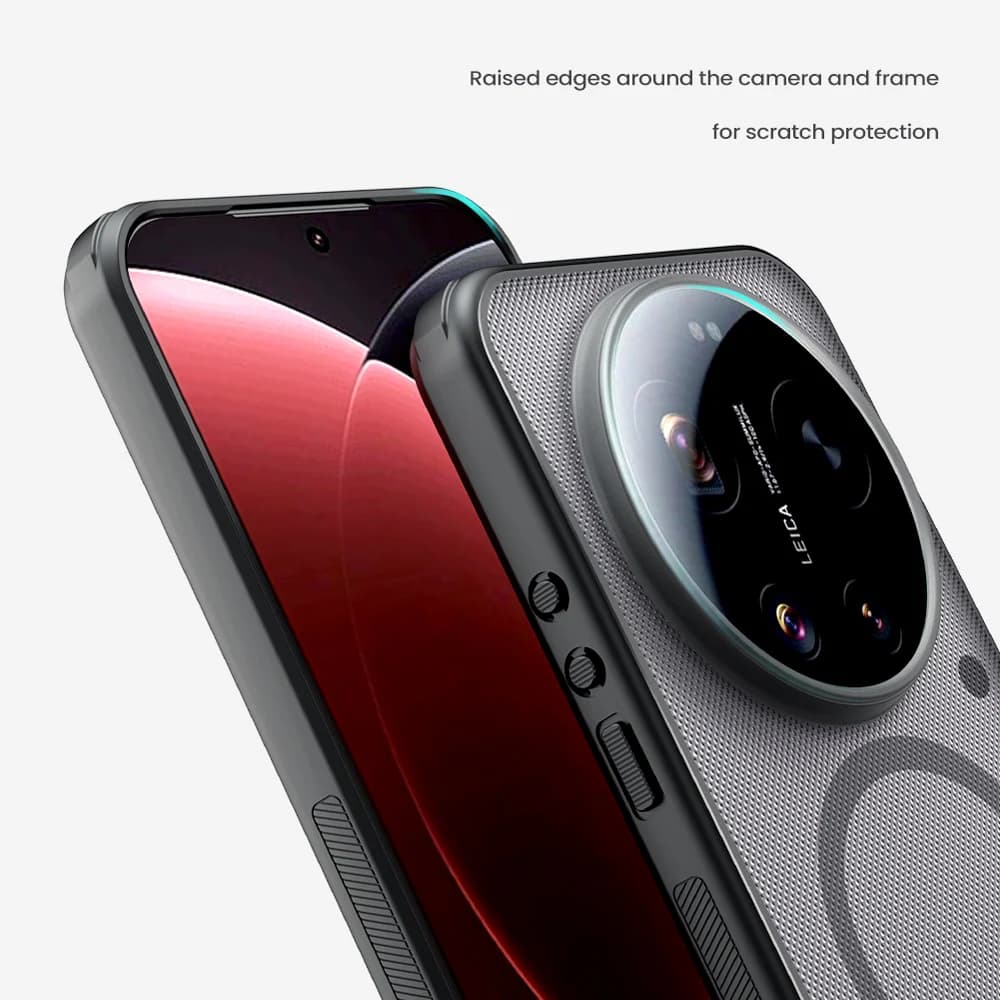 قاب ضدضربه دودی مگنتی Xiaomi 17 Ultra مارک نیلکین مدل Super Frosted Shield Pro Clear Magnetic — تصویر ۸