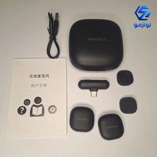 ست میکروفون بی سیم پاورفول مدل V36 — تصویر ۳