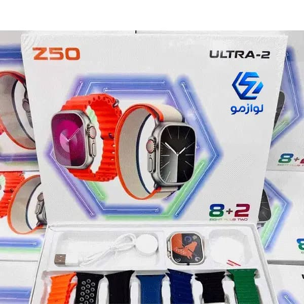 ساعت هوشمند Z50 Ultra2 با بدنه آلومینیومی و بند سیلیکونی — تصویر ۵