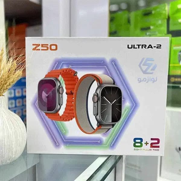 ساعت هوشمند Z50 Ultra2 با بدنه آلومینیومی و بند سیلیکونی — تصویر ۶