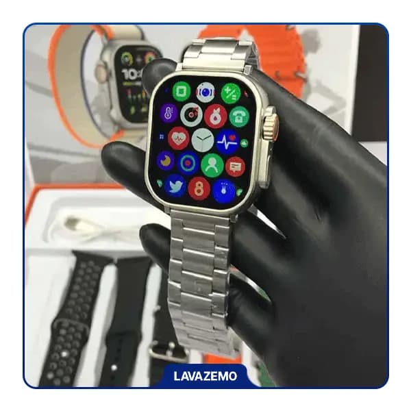 ساعت هوشمند Z20 Ultra‑2 همراه با ۷ بند سیلیکونی — تصویر ۳