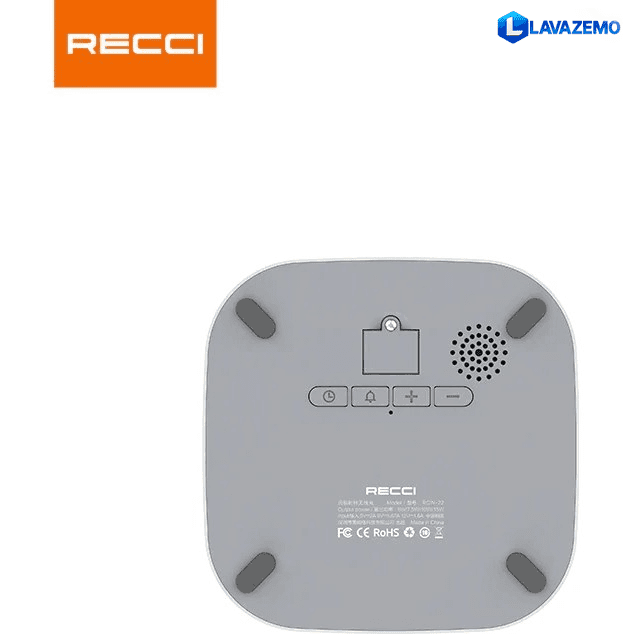 شارژر بی‌سیم رسی مدل RCW-22 با ساعت رومیزی — تصویر ۳