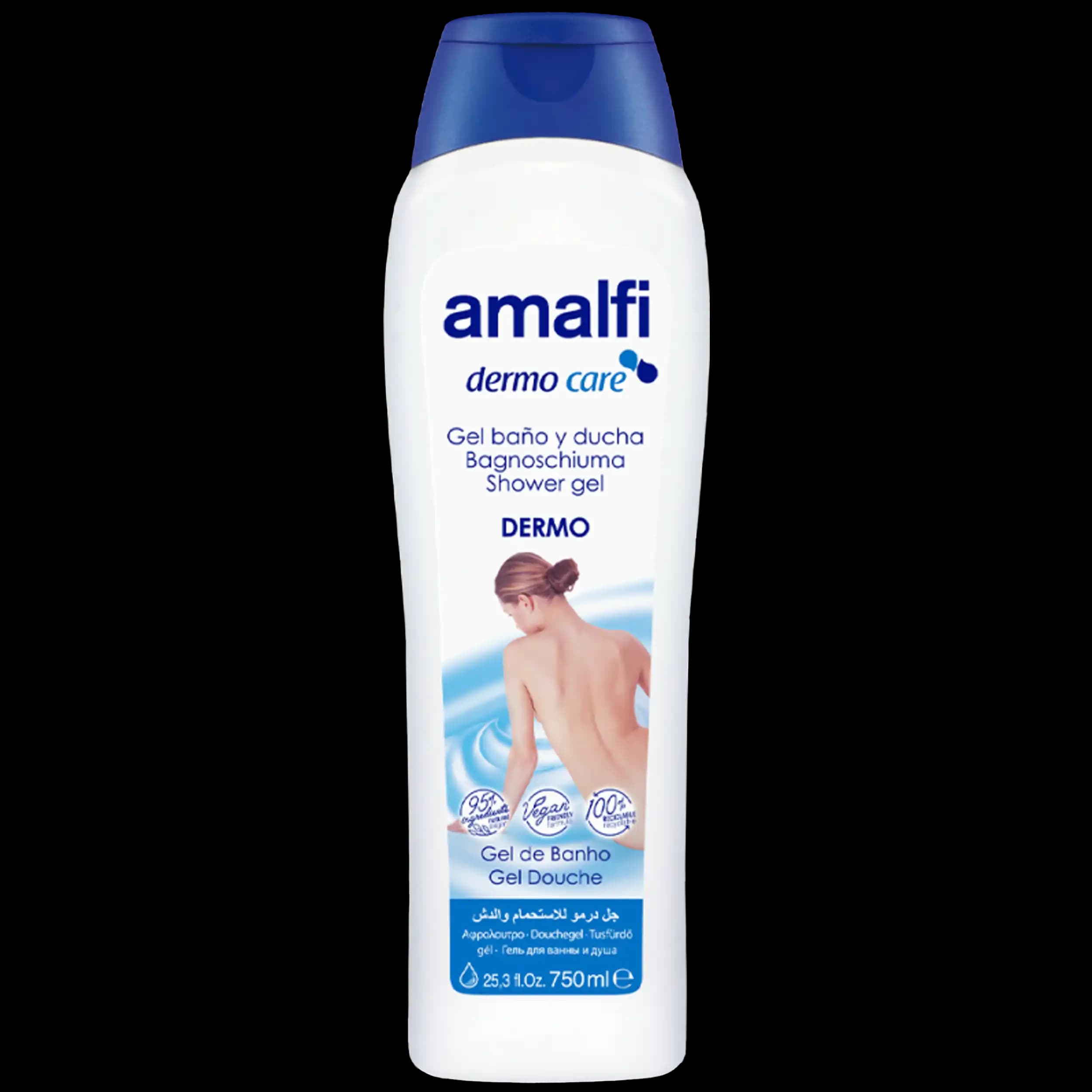 شامپو بدن درمو 750 میل آمالفی ا Amalfi Dermo Shower Gel 750 ml — تصویر ۲