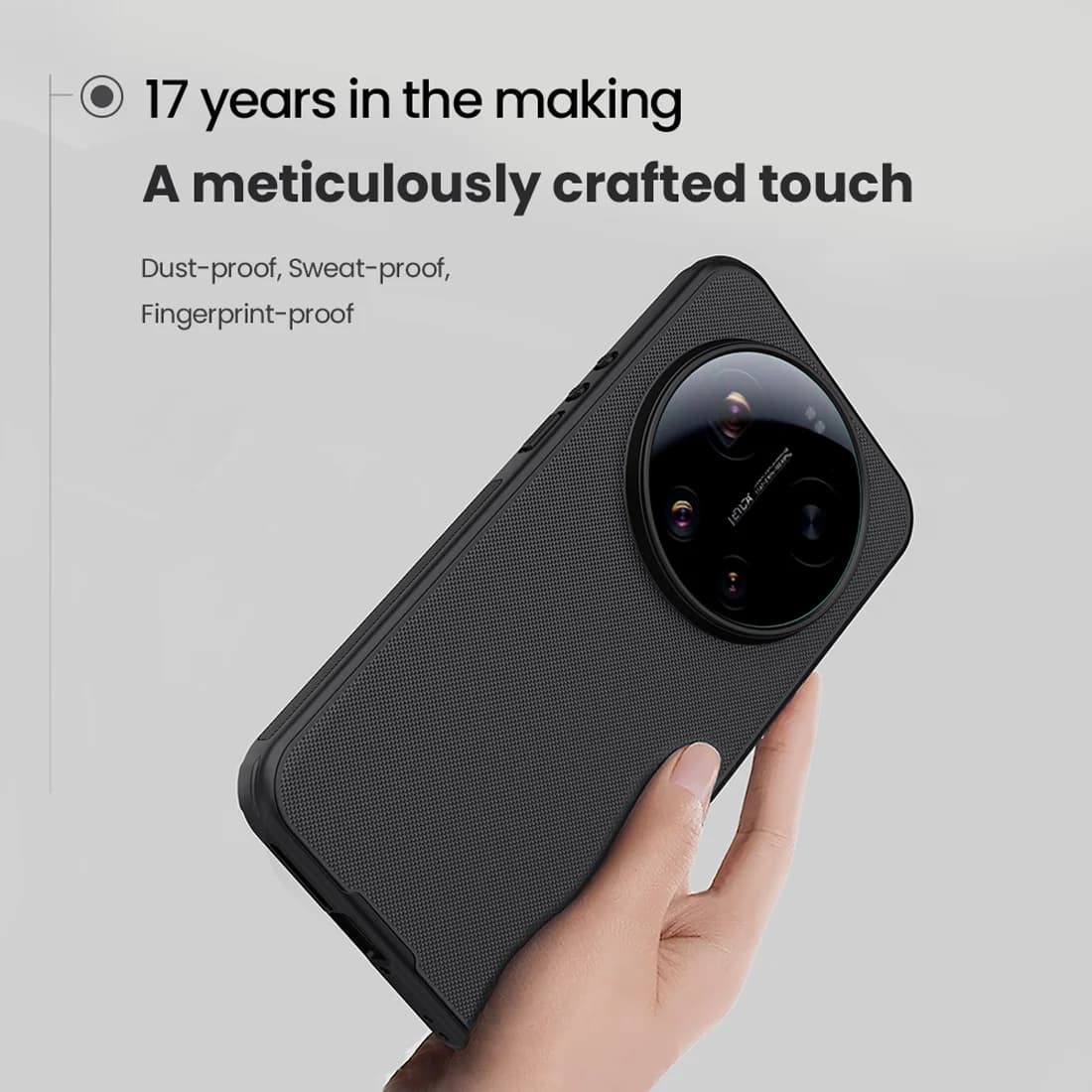 قاب ضدضربه مگنتی Xiaomi 17 Ultra مارک نیلکین مدل Super Frosted Shield Pro Magnetic — تصویر ۴
