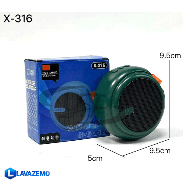 اسپیکر بلوتوثی قابل حمل مدل X316 — تصویر ۵
