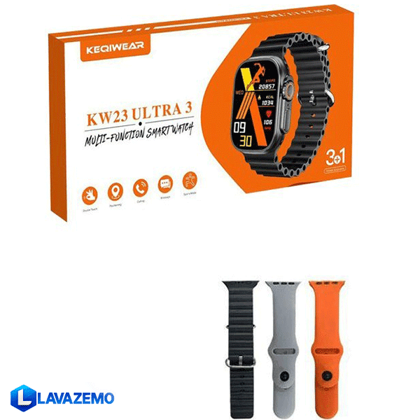 ساعت هوشمند KW23 Ultra3 با بند سیلیکونی — تصویر ۱۱