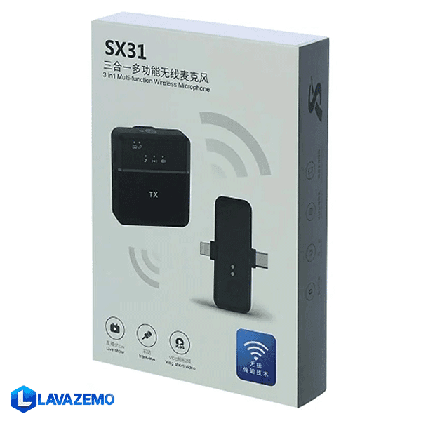میکروفن یقه‌ای وایرلس تک کاربره SX31 Single — تصویر ۵