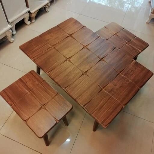 میز جلو مبلی مستطیل 3 تکه 3D — تصویر ۲