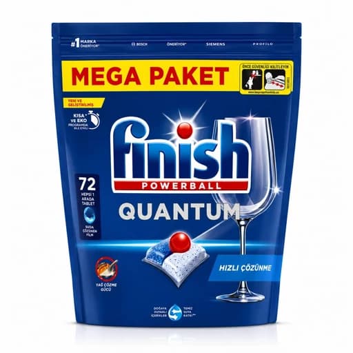 قرص ماشین ظرفشویی فینیش مدل QUANTUM بسته 72عددی — تصویر ۴