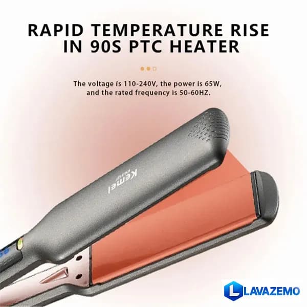 اتو و حالت دهنده مو کیمی مدل KM-3138 — تصویر ۲
