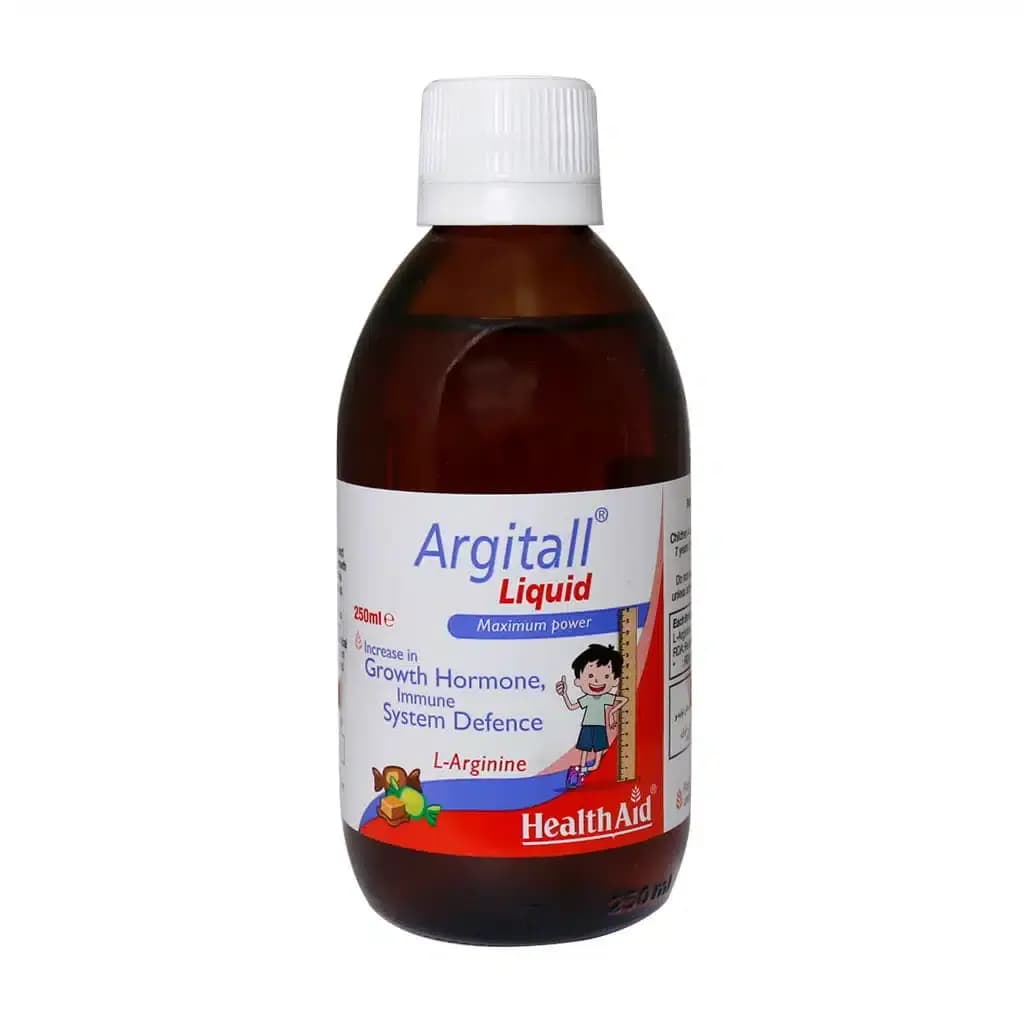 شربت آرژیتال حجم 250 میلی لیتر هلث اید — تصویر ۴