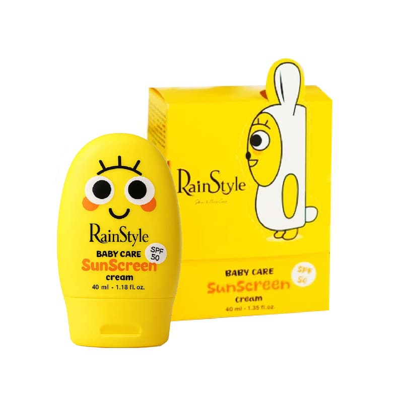 کرم ضد آفتاب بی رنگ کودکان مدل بیبی کر (Baby Care) با SPF50 رین استایل 40 میلی لیتر — تصویر ۴