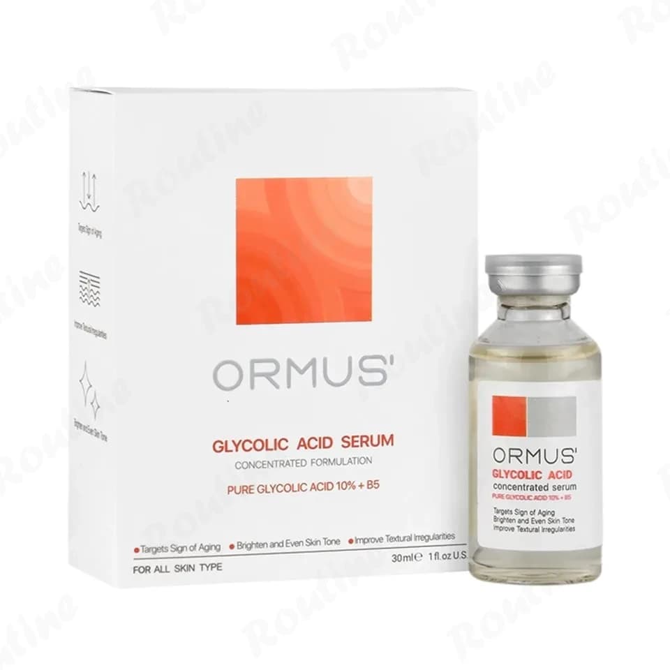 سرم لایه بردار و روشن کننده گلایکولیک اسید 10 درصد (Glycolic Acid 10%) اورموس 30 میلی لیتر — تصویر ۳