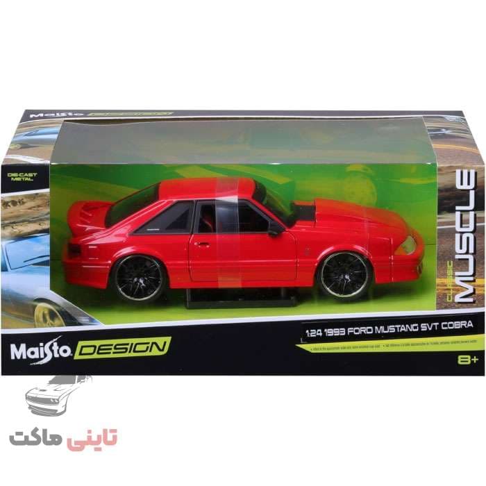 ماکت ماشین Ford Mustang SVT Cobra 1993 برند Maisto — تصویر ۱۱