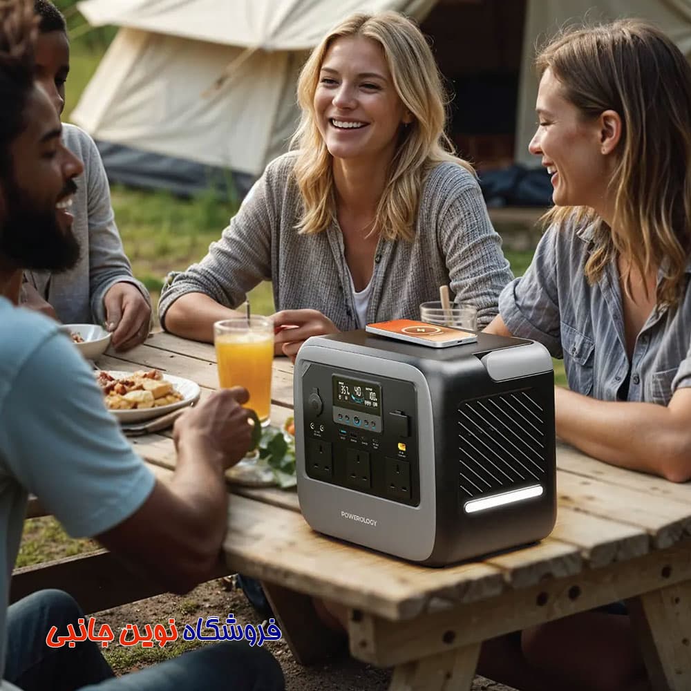 پاور استیشن پاورولوژی مدل PWGC1200GY ظرفیت 1200 وات ا Powerology Pater III Portable Power Station 1200W (تک / عمده ) — تصویر ۱۱