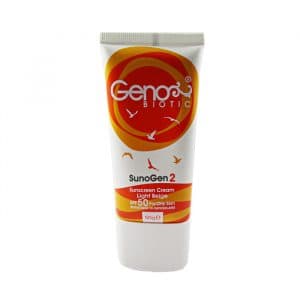 کرم ضد آفتاب SPF50 پوست چرب و مختلط (بژ روشن) ژنوبایوتیک — تصویر ۵