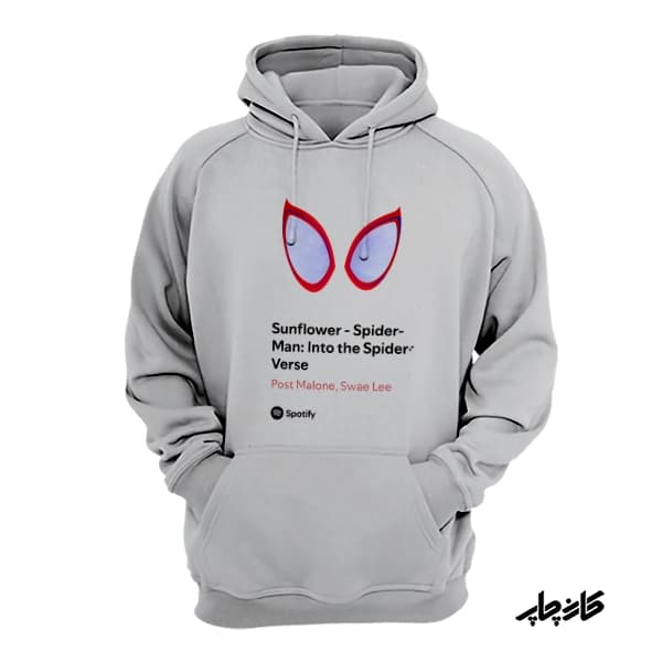 هودی نخ پنبه داخل کرکدار طرح اسپایدرمن مایلز مورالس موزیکال — تصویر ۲