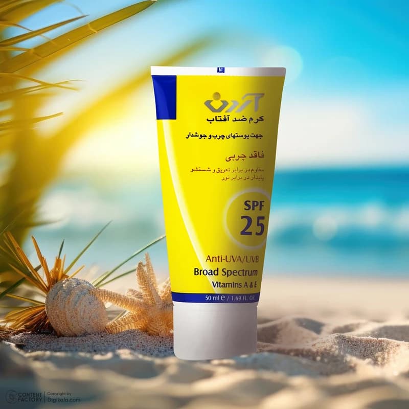 کرم ضد آفتاب فاقد چربی SPF 25 آردن ۵۰میل — تصویر ۲