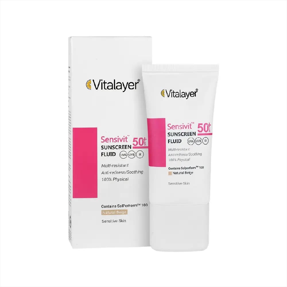 فلوئید ضد آفتاب SPF 50 سنسیویت ویتالیر ۵۰میل — تصویر ۱۱