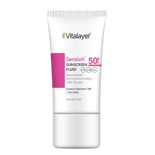 فلوئید ضد آفتاب SPF 50 سنسیویت ویتالیر ۵۰میل