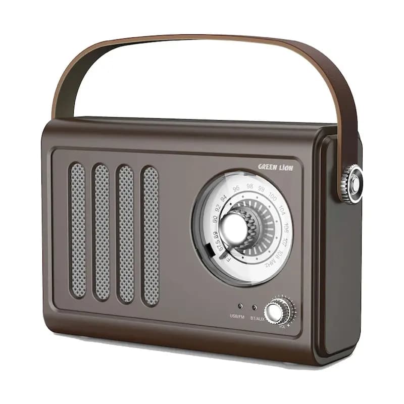 رادیو و اسپیکر بلوتوث گرین لاین Green Lion Vintage Radio Speaker — تصویر ۴