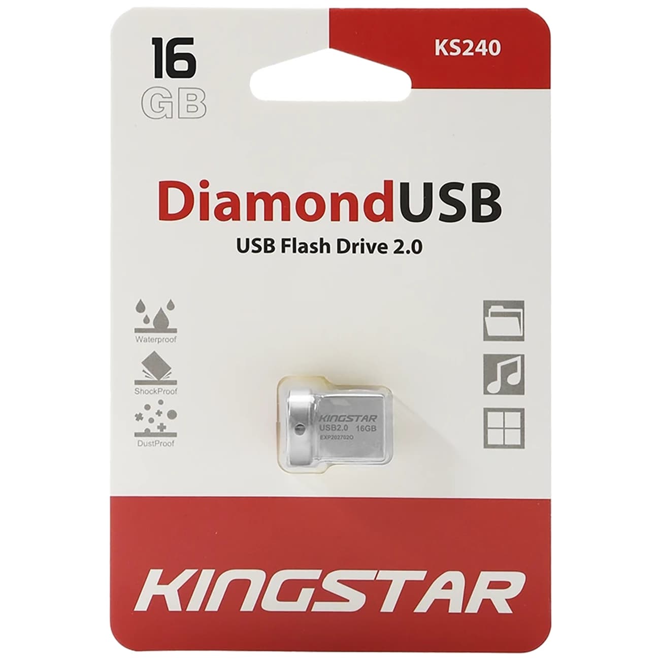 فلش مموری کینگ استار Kingstar مدل KS240 ظرفیت 16 گیگابایت — تصویر ۲