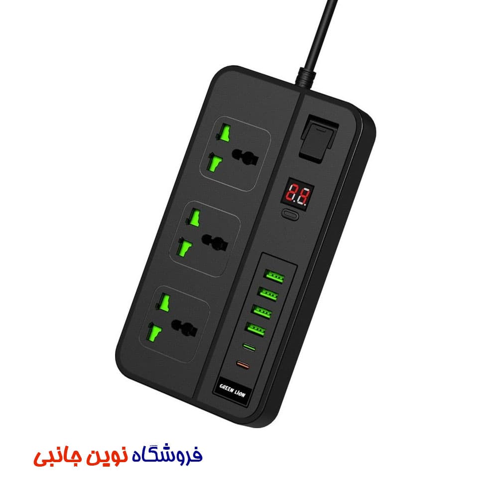 چندراهی برق گرین لاین مدل GS-150 ظرفیت 3000 وات ا Green Lion GS-150 Power Socket 3000W (تک/عمده) — تصویر ۵
