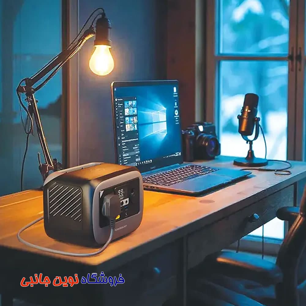 پاور استیشن پاورژنراتور پاورولوژی مدل PWGC300GY توان 300 وات ا Powerology PWGC300GY 300WPortable Power Station (تک / عمده ) — تصویر ۴