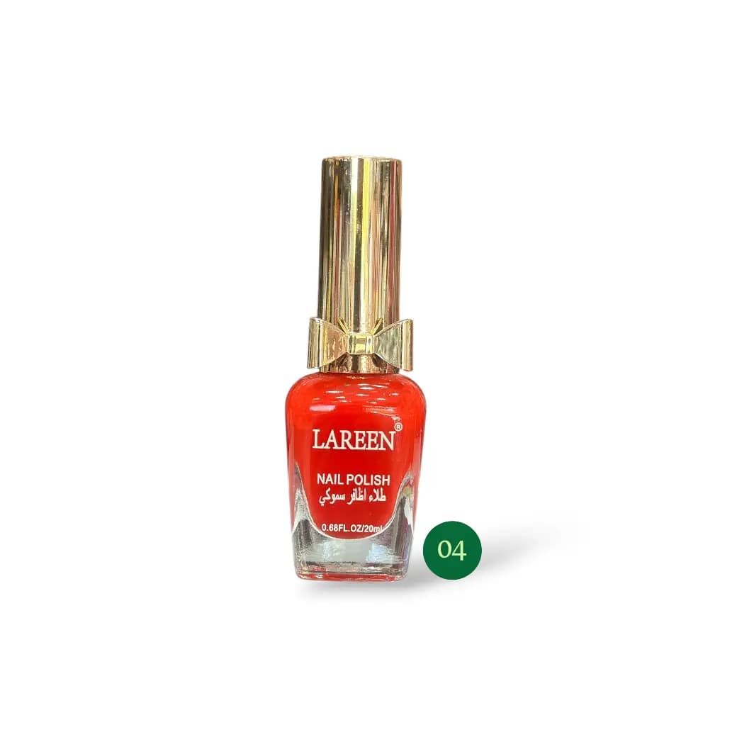 لاک ناخن لارن قرمز نارنجی کد 04 مدل پاپیون 20ml