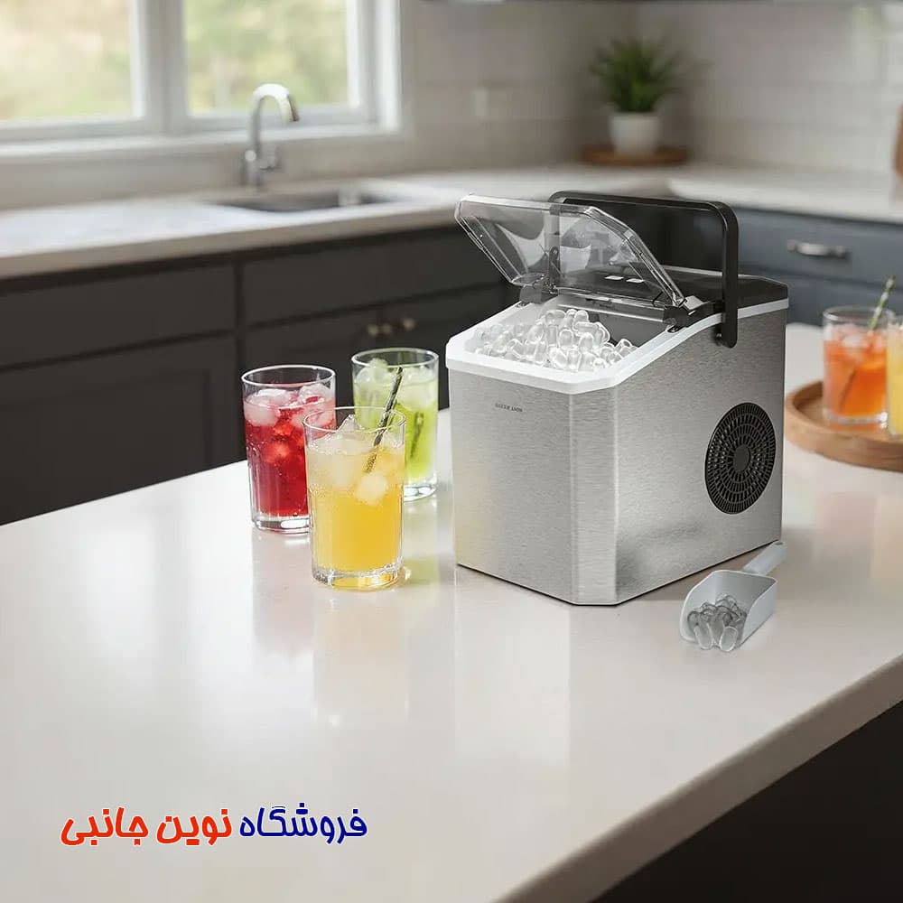 یخ ساز فوری گرین لاین مدل Instant Ice Mate ظرفیت 1.5 لیتر ا Green Lion GNICEC7MKEGY Instant Ice Mate Ice Maker, 1.5L Capacity, 130W(تک / عمده) — تصویر ۹