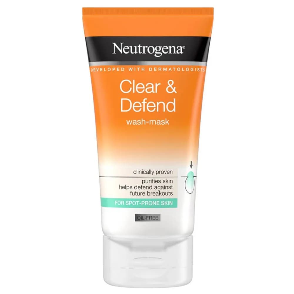 ماسک شوینده صورت Clear & Defend نوتروژینا