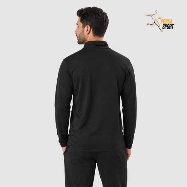 تیشرت نیم‌زیپ پرسا اسپرت Half zip black — تصویر ۲
