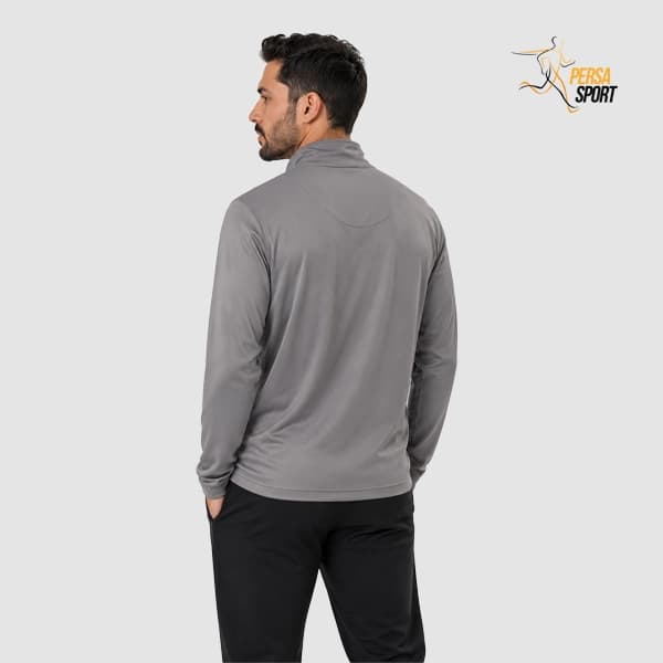 تیشرت نیم‌زیپ پرسا اسپرت Half zip Gray — تصویر ۴