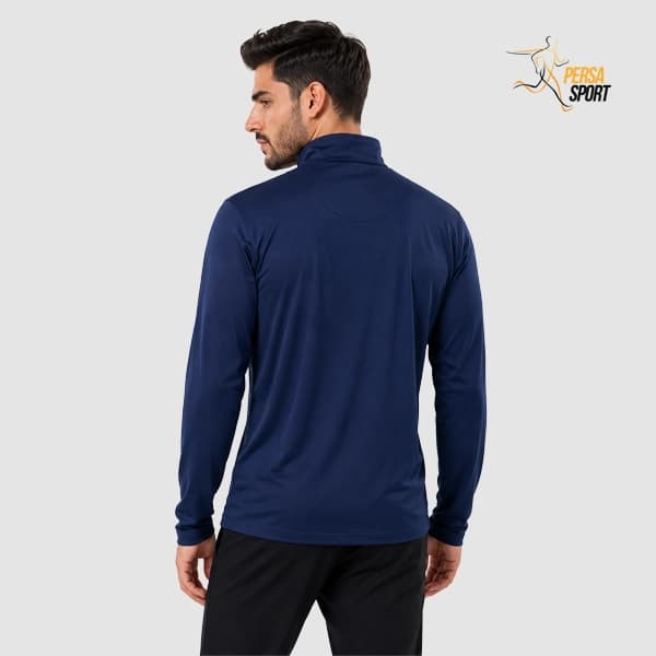 تیشرت نیم‌زیپ پرسا اسپرت Half zip Navy blue — تصویر ۲