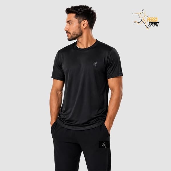 تیشرت ورزشی پرسا اسپرت T-shirt black — تصویر ۳