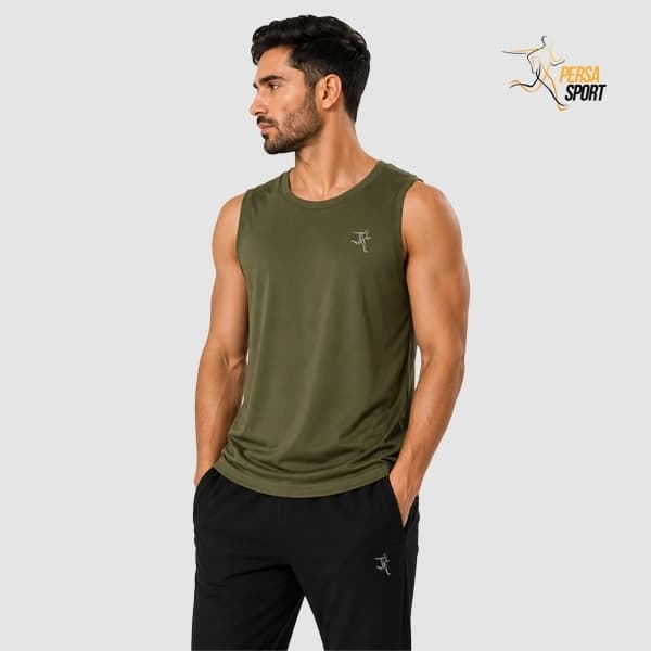 تاپ ورزشی پرسا اسپرت Sports Tank Stone Green