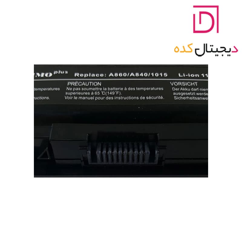 باتری لپ تاپ دل Battery Dell Vostro A860-6Cell Gimo Plus مشکی-49 وات ساعت — تصویر ۴
