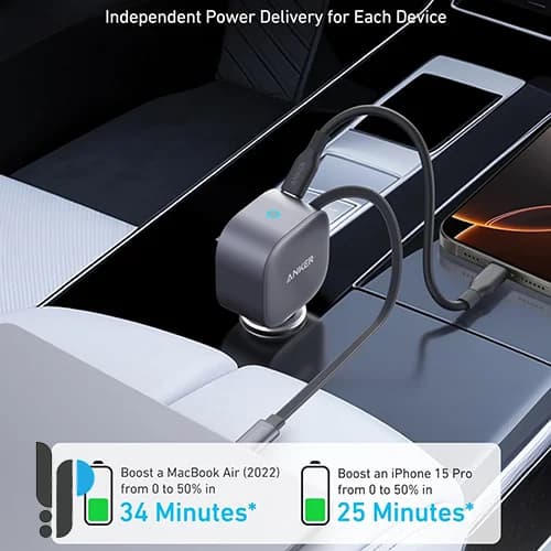 شارژر فندکی 75 وات انکر مدل Anker A2738 — تصویر ۷