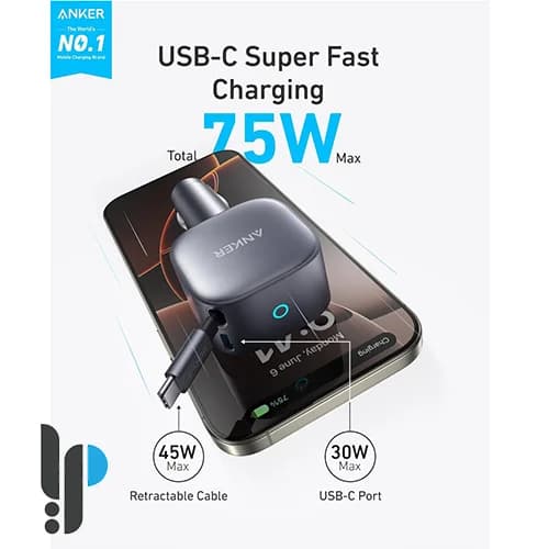 شارژر فندکی 75 وات انکر مدل Anker A2738 — تصویر ۴