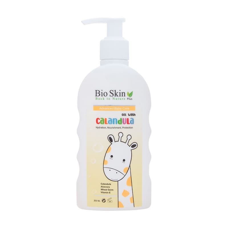 ژل شستشوی کودک بایو اسکین مدل کالاندولا حجم 200mL — تصویر ۳