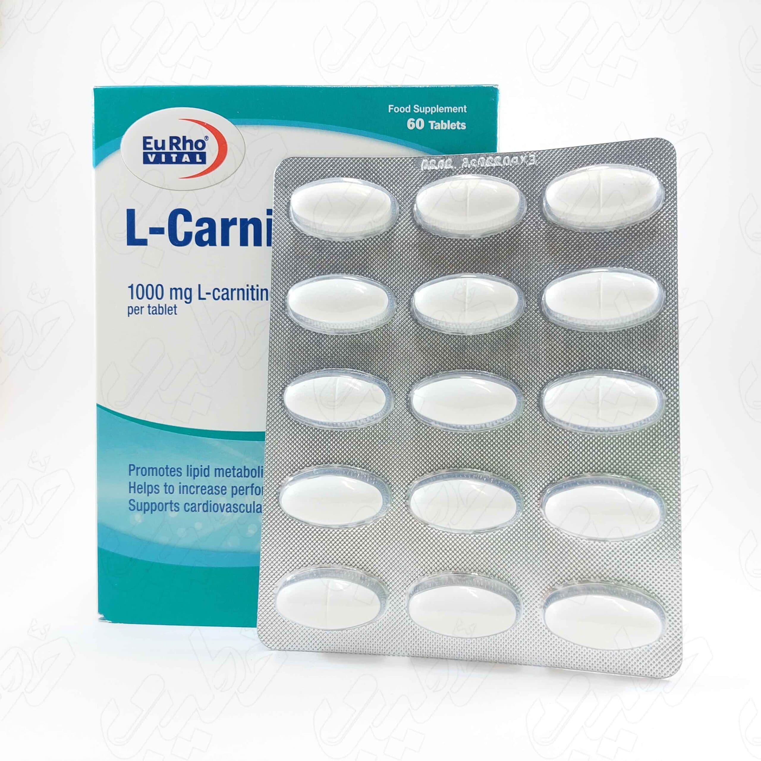 قرص ال کارنیتین 1000 میلی گرم یوروویتال 60 عددی — تصویر ۵