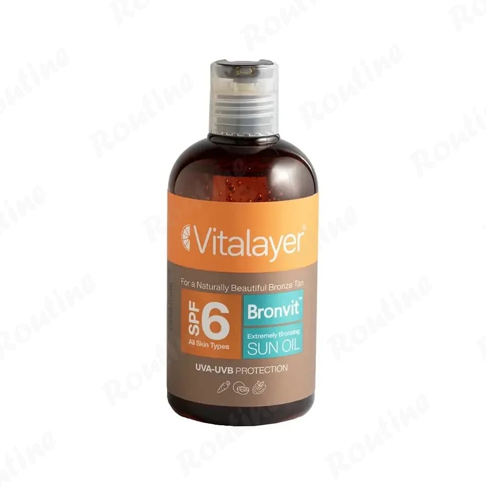 روغن برنزه کننده آفتاب Bronvit (SPF6) ویتالیر 250 میلی‌لیتر
