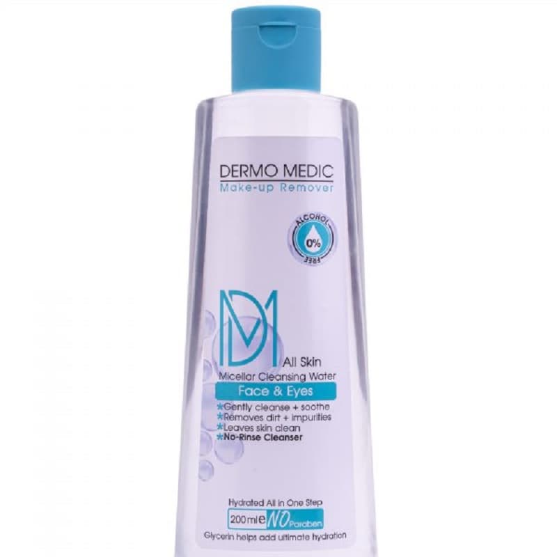 میسلار واتر درمومدیک مناسب انواع پوست حجم 200mL — تصویر ۲