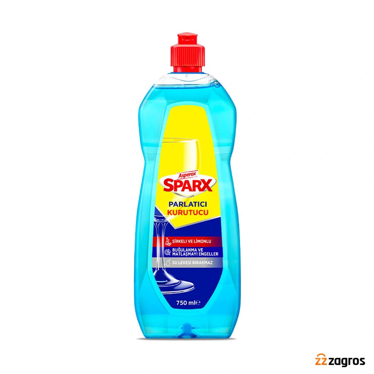مایع جلادهنده ماشین ظرفشویی آسپروکس Asperox SPARX با رایحه لیمو 750 میل
